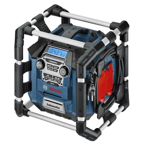 Bosch Power Box Jobsite AM/FM Stereo & Charger with MP3 Compatibility,BOSPB360S