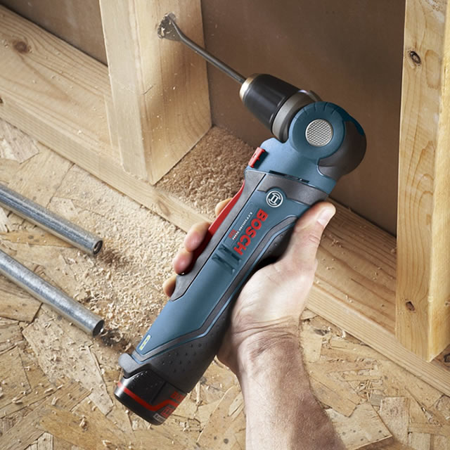 Bosch 12 volt Lithium Ion Max Right Angle Drill Driver Kit 1.5Ah