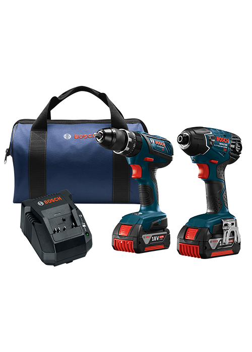 Bosch 18V Lithium Ion Hammer Drill Driver and Impact Driver Combo